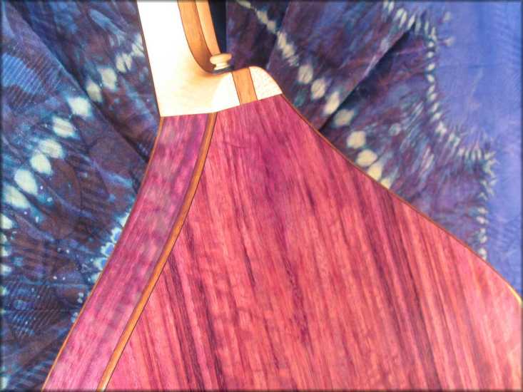 Purpleheart Bouzouki with Maple/Walnut neck